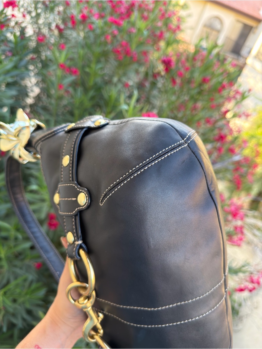 Vintage Grail: Coach Ergo Belted Hobo Bag in Black Leather (Style 11261) - Picture 12 of 12